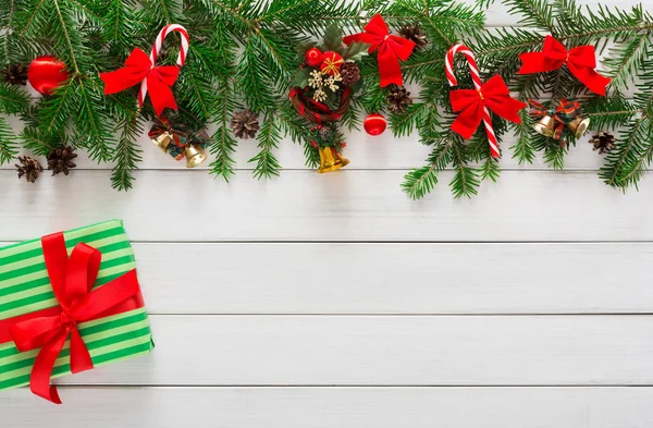 Preparación para el fondo de Navidad, vista superior — Foto de Stock