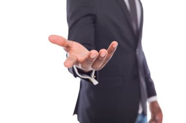 Palmiye açık ya da el uzanır tutarak tanınmaz halde siyah adam