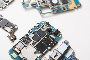 Dijital becerikli alet bileşenleri, tamir dükkanı kavramı