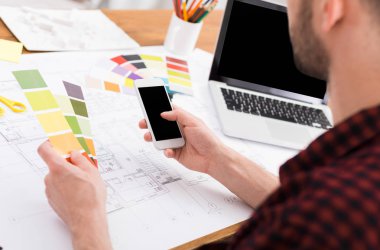 İç mimar paleti ile çalışma