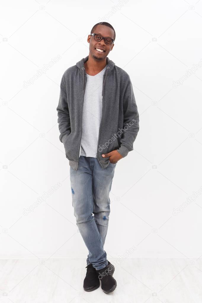 Cheerful young african-american man portrait