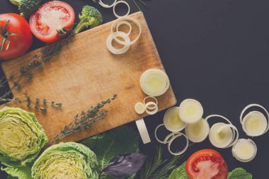 Sağlıklı gıda arka plan yemek