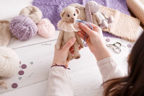 Vintage oyuncak, üstten görünüm yapma süreci