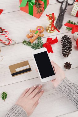 Noel online alışveriş arka plan