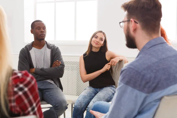 Reunión del grupo de apoyo, sesión de terapia — Foto de Stock