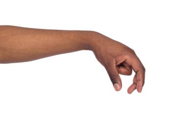 Bir şey, ölçme erkek el kesme, jest