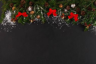 Noel dekorasyon arka plan, kopya alanı