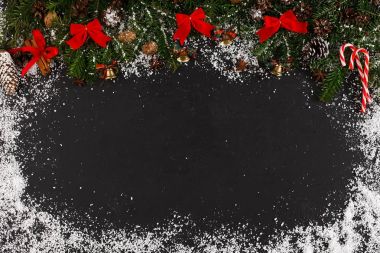 Noel dekorasyon arka plan, kopya alanı