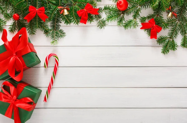 Gioioso sfondo di Natale, vista dall'alto — Foto Stock