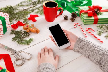 Noel online alışveriş arka plan