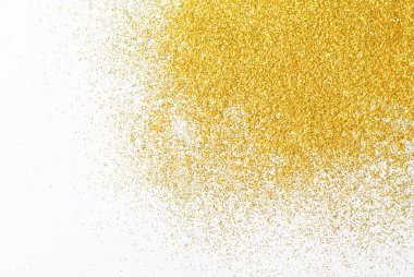 Altın glitter kum doku, arka plan.