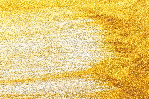 Golden glitter sand texture, abstract background. — Stock Photo, Image