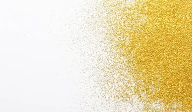 Altın glitter kum doku, arka plan.