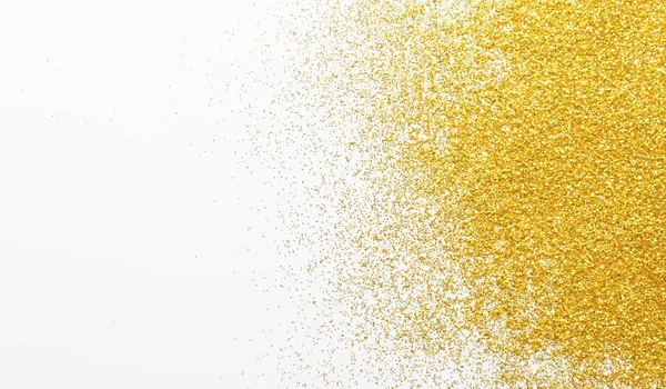 Golden glitter sand texture, abstract background. — Stock Photo, Image