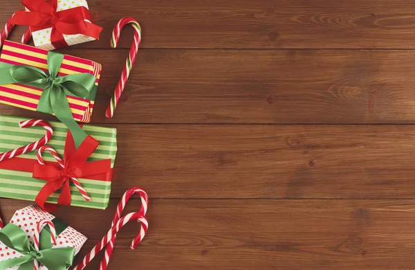 Neşeli Noel arka plan, üstten görünüm