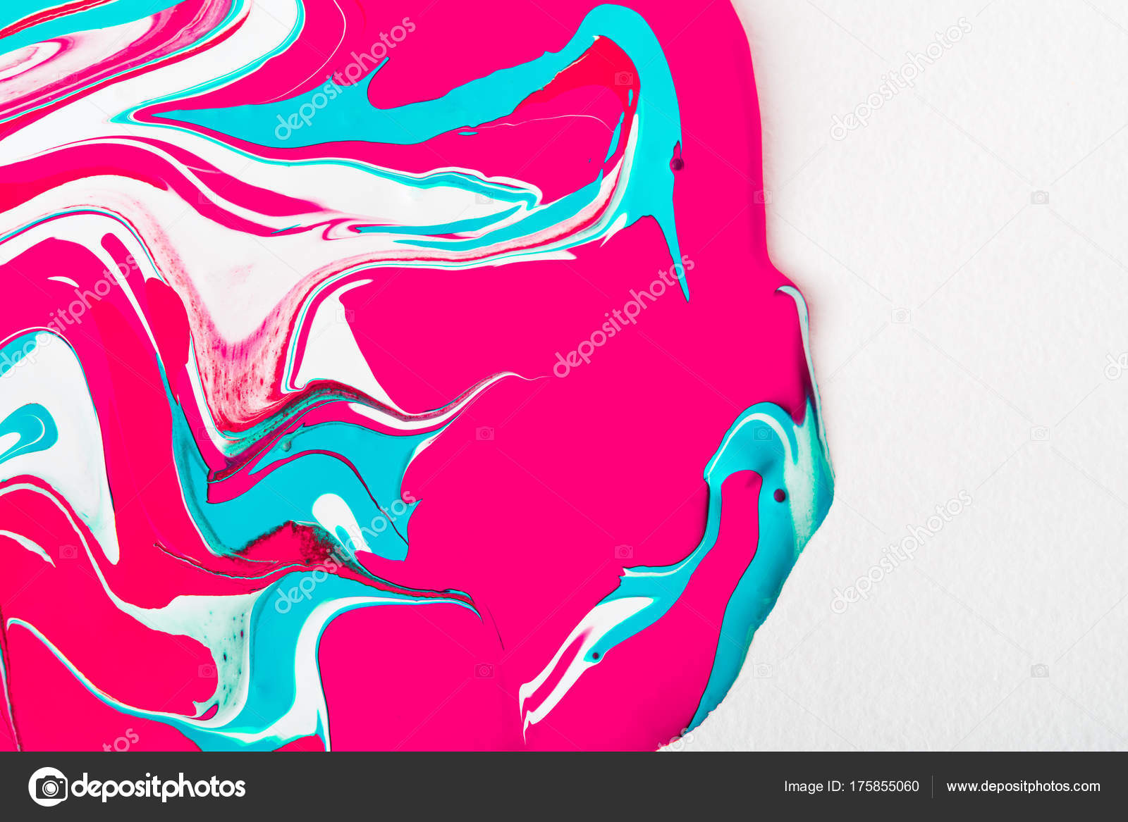 Liquid acrylic paint background. Fluid painting abstract texture Stock  Illustration by ©Milkos #175855060