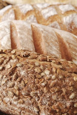 Ekmek doku arka plan, baget ekmek closeup