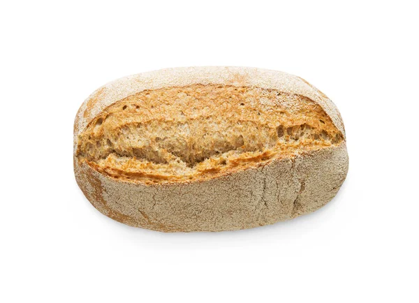 Ржаной хлеб на белом фоне — стоковое фото