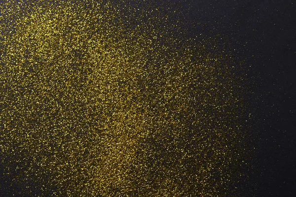 Goldener Glitzersand, abstrakter Hintergrund. — Stockfoto