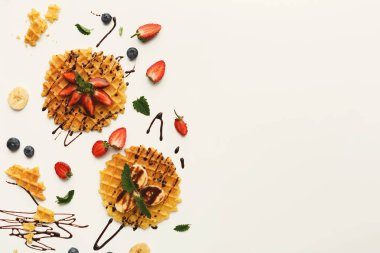 Meyve, Kahvaltı arka plan ile gözleme