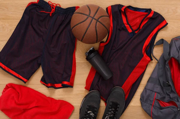 Tampilan atas pakaian pemain basket — Stok Foto