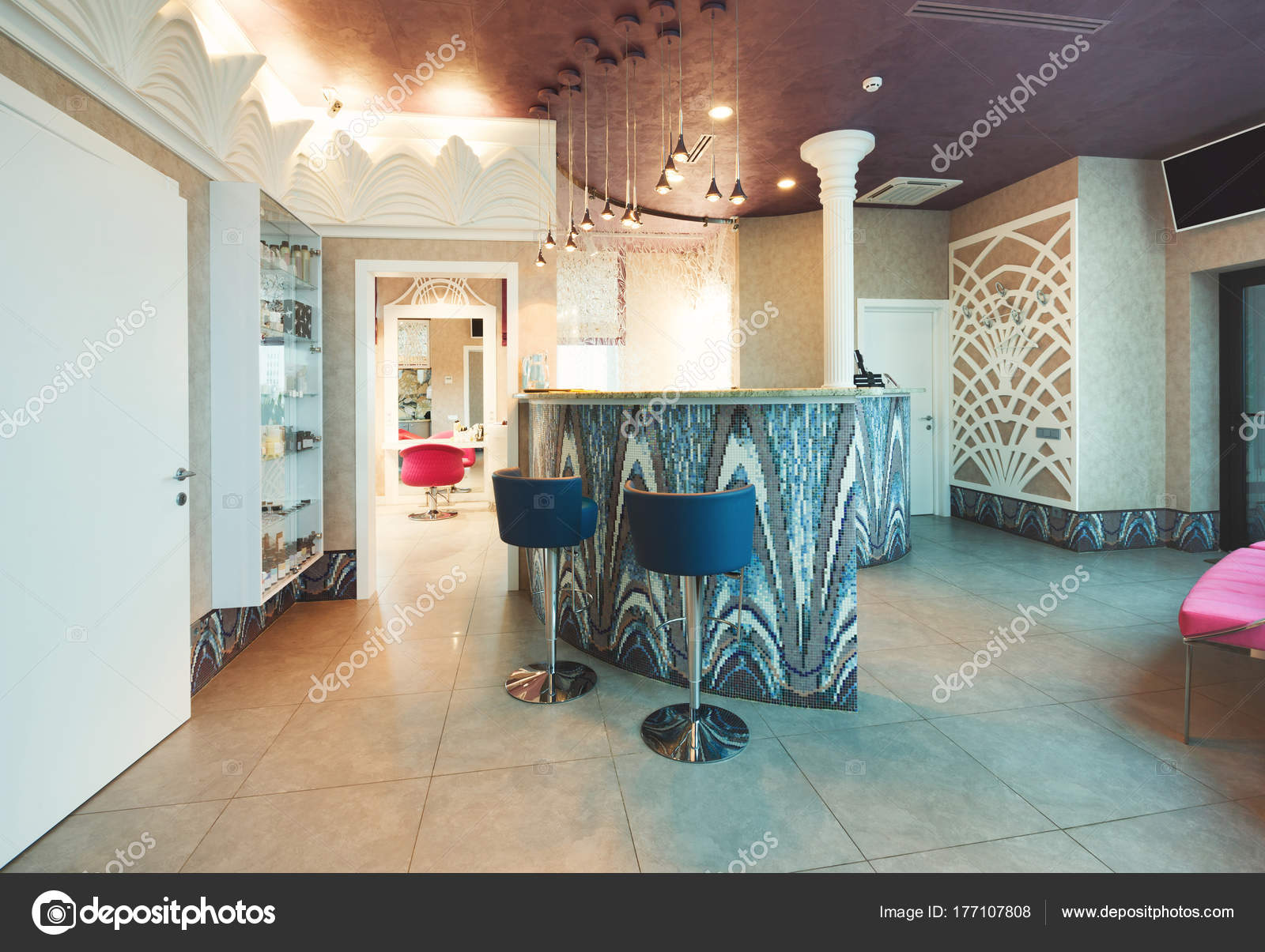 Reception Desk At Spa Or Beauty Salon Stock Photo C Milkos