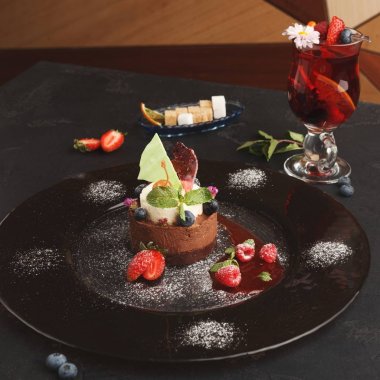 Restaurant, özel köpük tatlı hizmet