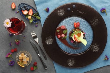 Restaurant, özel köpük tatlı hizmet