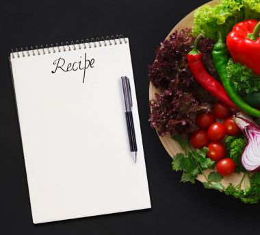 Mockup sağlıklı yemekler yemek tarifleri için
