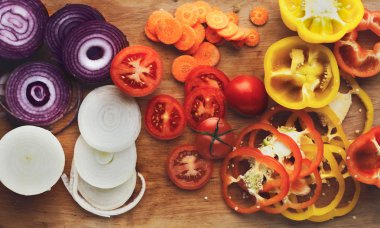 Yemek sağlıklı salata için malzemeler