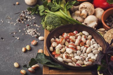 Taze parlak sebze arka plan