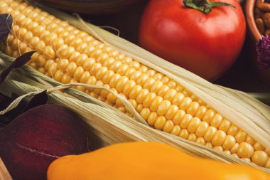 Taze parlak sebze arka plan