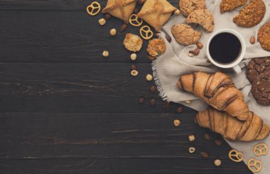 Mockup kopya alanı rustik ahşap fırın için