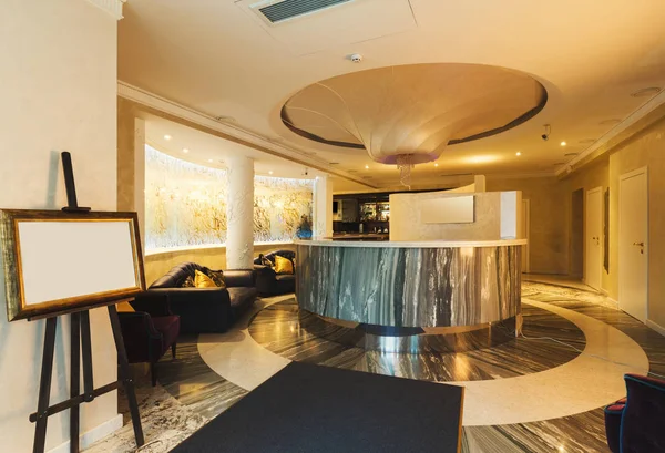 Interior resepsi hotel modern — Stok Foto