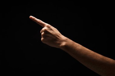 El hareketleri - işaret ederek, adam ihbarı izole