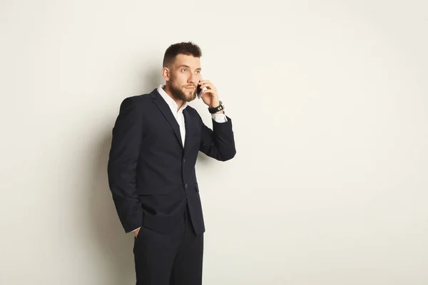 Handsome young caucasian businessman — Stock Photo, Image