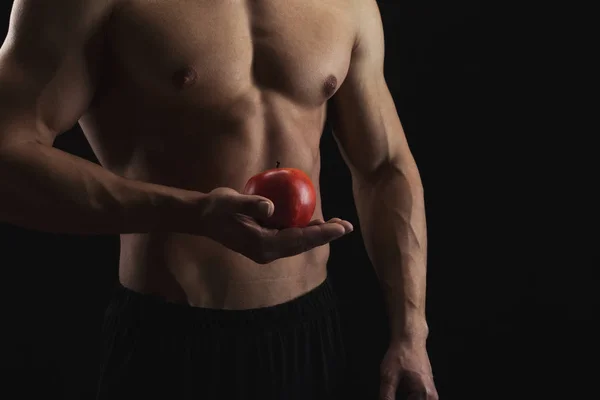 Fuerte atlético hombre muestra desnudo muscular cuerpo —  Fotos de Stock