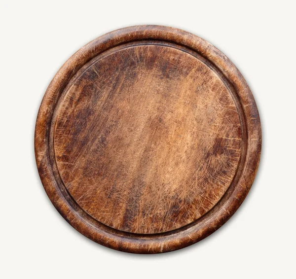 Wooden cutting board isolated on white background — Stock Photo, Image