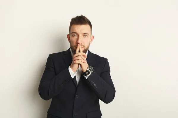 Handsome young caucasian businessman — Stock Photo, Image