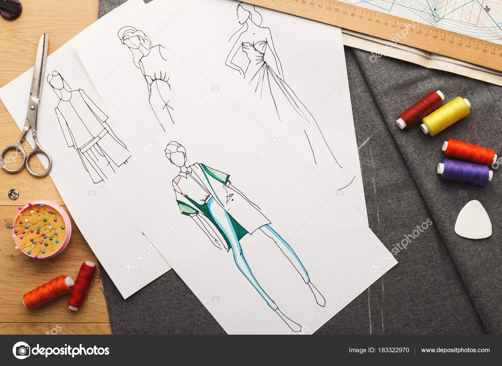 Fashion Sketching Class (Ages 14 and up) Adults welcome / The New York  Sewing Center