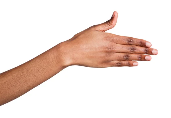 El beyaz izole el sıkışma için hazır — Stok fotoğraf