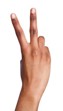 Kara el gösterir iki izole numara