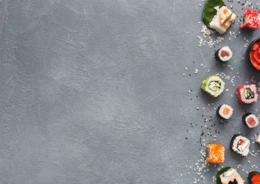 Suşi roll ve gunkan dizi en iyi görüntüyü