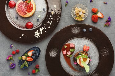 Restaurant, özel köpük tatlı hizmet