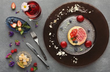 Restaurant, özel köpük tatlı hizmet