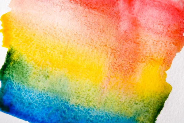 Color como arco iris acuarela abstracta pintado textura fondo — Foto de Stock