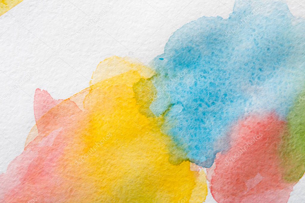 Abstract watercolor spots painted texture background