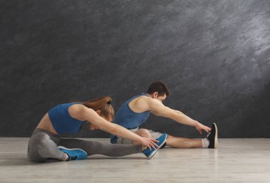 Kapalı eğitim germe, fitness Çift