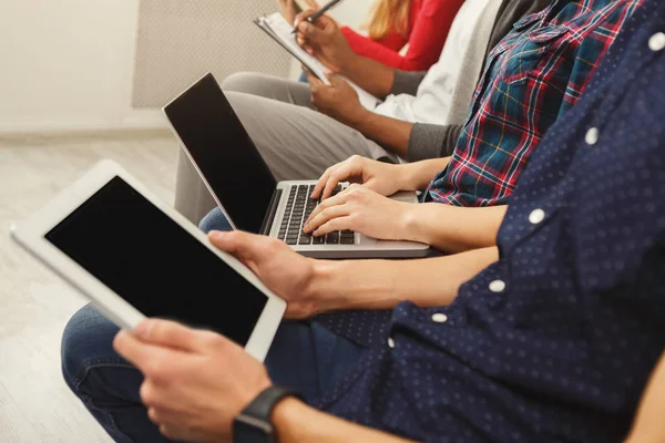 Business meeting. Young team in modern office — Stock Photo, Image