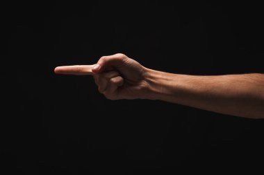 El hareketleri - işaret ederek, adam ihbarı izole